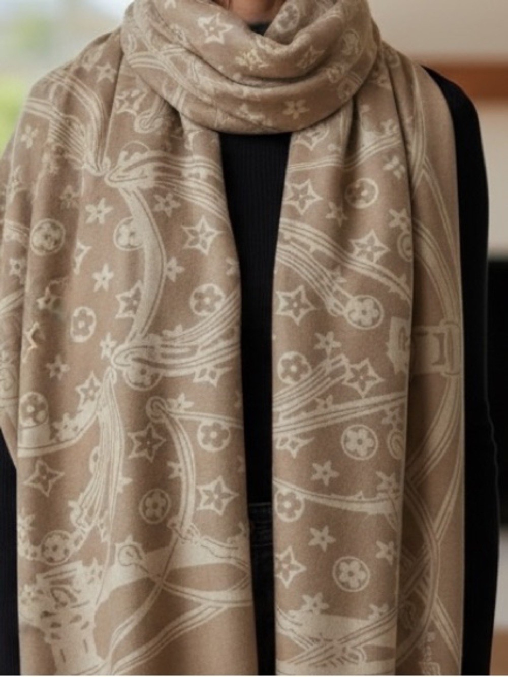 LouisVuitton Designer Inspired Pattern Pahmina